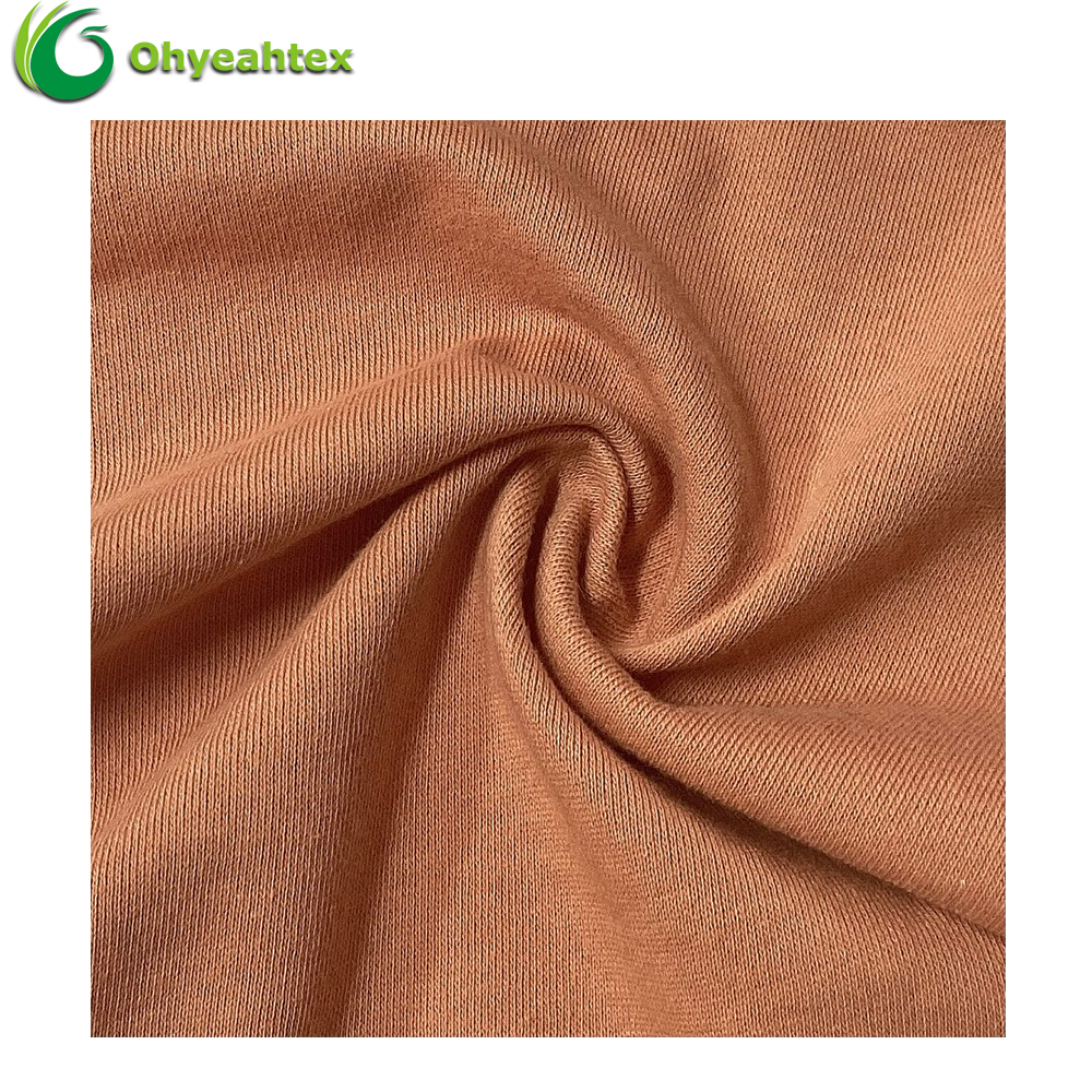 透气吸湿可定制颜色100% 纯有机棉毛圈面料